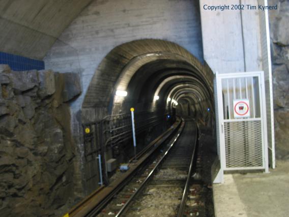 Blackeberg, southbound tunnel
