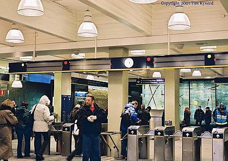 Slussen, interior view of north entrance