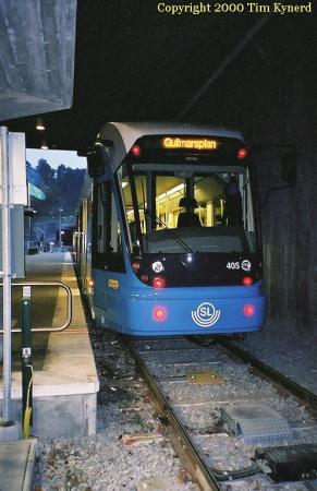 Car waiting to depart Alvik