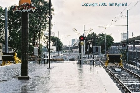 Gullmarsplan, Tv&auml;rbanan's platform