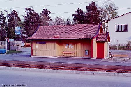 G&aring;shaga, station building