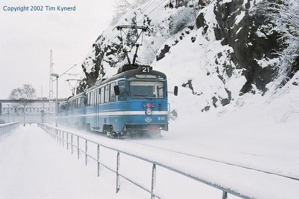 Herserudsbacken, southbound train