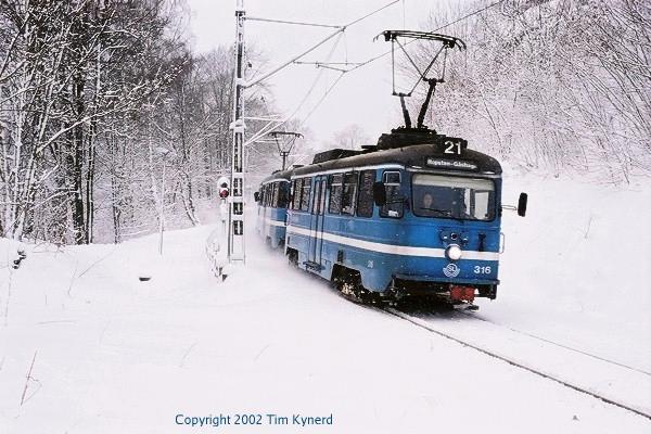 Herserudsbacken, northbound train