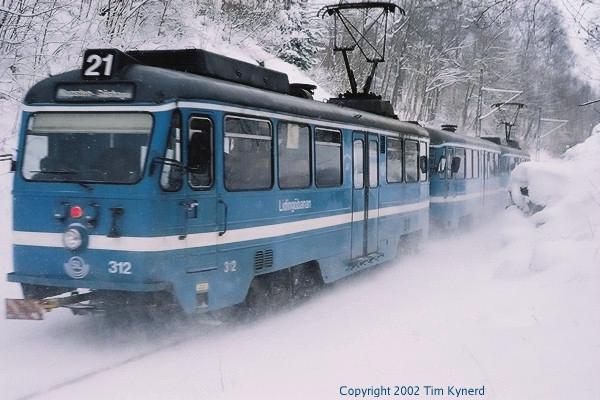 Herserudsbacken, northbound train