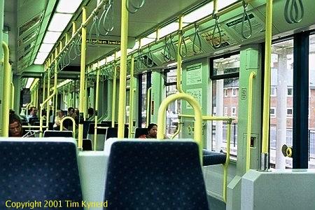Croydon Tramlink, tram interior