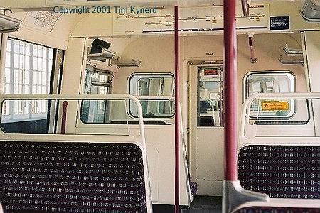 Harrow-on-the-Hill, Met train interior