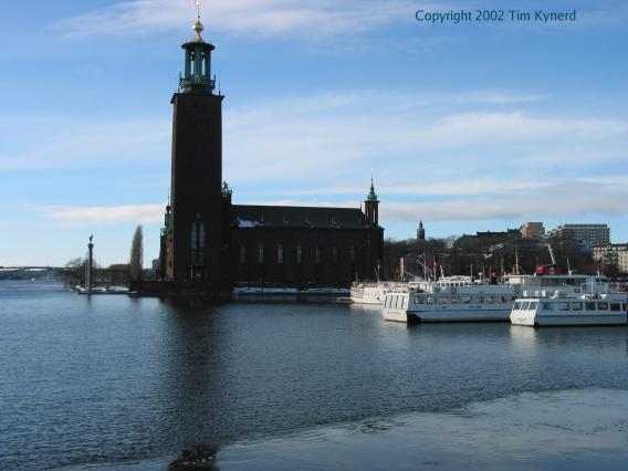 Centralbron, view of Stockholm City Hall