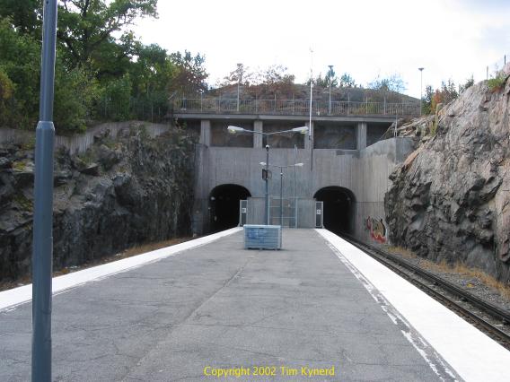 Axelsberg, looking timetable south