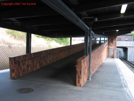 Axelsberg, looking timetable north