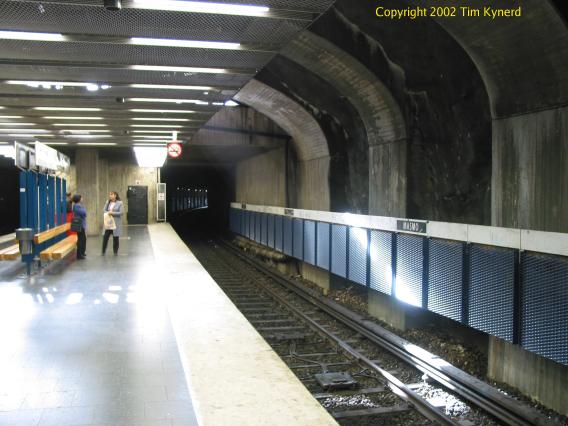 Masmo, northbound track, looking south