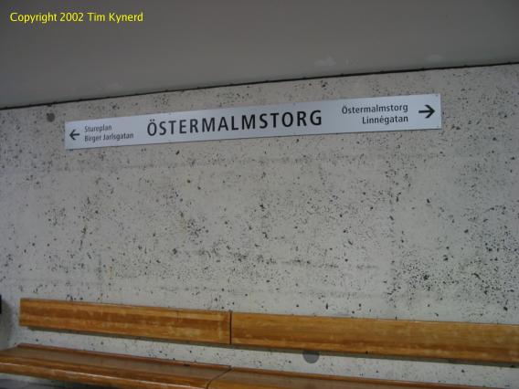 &Ouml;stermalmstorg, new signage